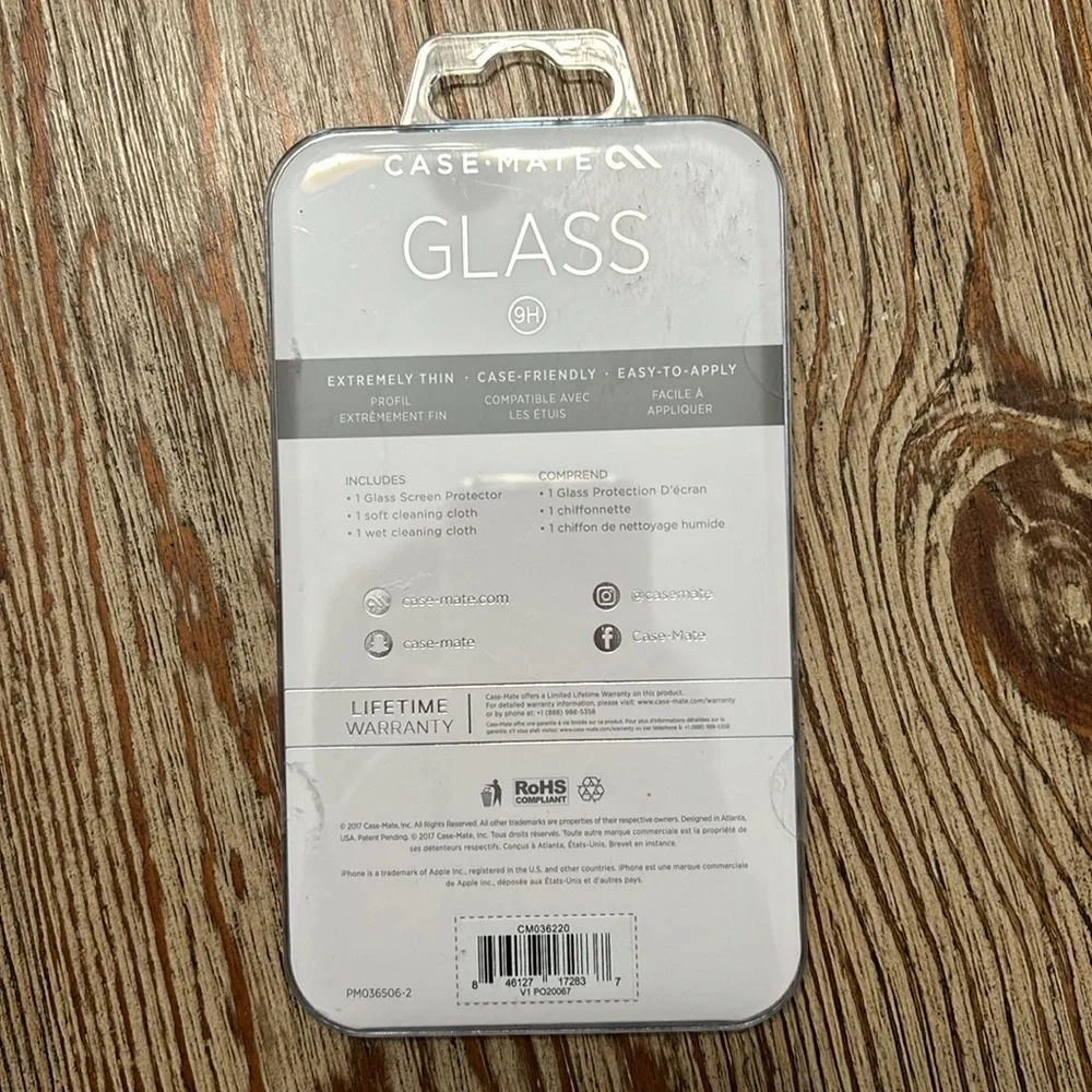 NEW Case-mate Glass Tempered Screen Protector